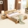 A家家具 床 实木床1.5米1.8米双人床简约软包皮床 床+床垫*1 框架床(1800mm*2000
