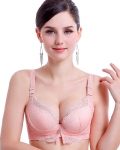 新款小胸性感蕾丝上薄下厚内衣胸罩 聚拢调整型品牌内衣文胸批发